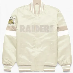 Las Vegas Raiders Home Game Pearl Varsity Jacket