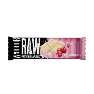 WARRIOR RAW PROTEIN FLAPJACK WHITE CHOCOLATE CRANBERRY